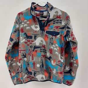 Patagonia 1/4 zip patterned pullover
